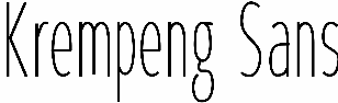 Krempeng Sans